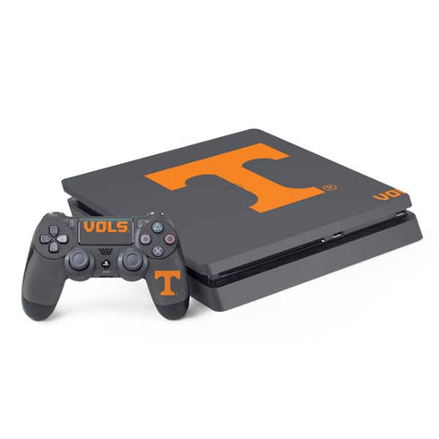 University of Tennessee-Knoxville T Logo Vols on Gray PlayStation PS4 Skins